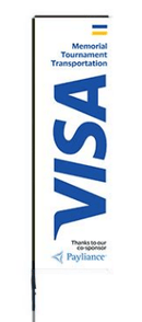 10 ft Double Sided Visa Rectangle Sail Sign - Flagladyusa