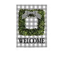 12x18 in Boxwood Plaid Suede Garden Flag - Flagladyusa