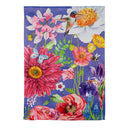12x18 in English Garden Florals Suede Garden Flag - Flagladyusa