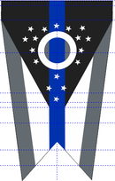 12x18 in Ohio Thin Blue Line Garden Flag - Flagladyusa