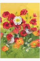 12x18 in Poppy Fields Waffle Garden Flag - Flagladyusa
