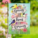 12x18 in Spring Sign Burlap Garden Flag - Flagladyusa