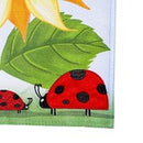 12x18 in Sunflower & Ladybug Burlap Garden Flag - Flagladyusa