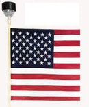 12x18 in Verona Brand US Flag w/ Solar Light - Flagladyusa