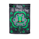 12x18 in Welcome St. Pats Lustre Garden Flag - Flagladyusa
