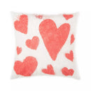 18x18 in Printed Hearts Pillow - Flagladyusa