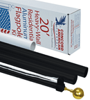 20ft Premium Aluminum Flagpole Kit - Flagladyusa