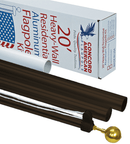 20ft Premium Aluminum Flagpole Kit - Flagladyusa