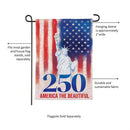 250th Anniversary America The Beautiful Moire Garden Flag - Flagladyusa