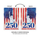 250th Anniversary America The Beautiful Moire Garden Flag - Flagladyusa