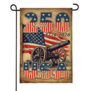 250th Anniversary Cannons Burlap Garden Flag - Flagladyusa