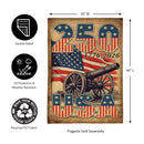 250th Anniversary Cannons Burlap House Flag - Flagladyusa