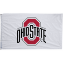 2.5x4 ft White Athletic Logo Printed - Flagladyusa