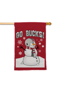 28x40 in Ohio State Snowman Banner - Flagladyusa