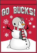 28x40 in Ohio State Snowman Banner - Flagladyusa