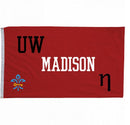 2x3 ft KKG Wisconsin University Flag w/sleeve - Flagladyusa