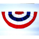 3 ft. X 6 ft. Large Pre - pleated Fan Bunting Decoration with Stripes - Flagladyusa
