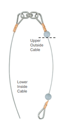 35 ft Internal Halyard Wire Cable Assembly - Flagladyusa