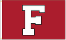 3x5 ft Black Outline Fairbanks "F" Flag on Red - Flagladyusa