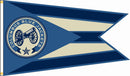 3x5 ft Blue Jackets Cannon Ohio Burgee Flag - Flagladyusa