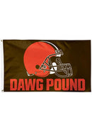 3x5 ft Cleveland Browns Dawg Pound Slogan Flag - Flagladyusa