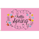 3x5 ft Hello Spring Flag - Flagladyusa