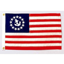3X5 FT NYL - GLO US YACHT ENSIGN - Flagladyusa