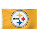 3x5 ft Pittsburgh Steelers Deluxe Gold Flag - Flagladyusa
