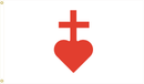 3x5 ft Sacred Heart Printed Flag - Flagladyusa