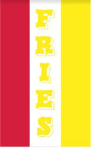 3x5 ft Vertical "Fries" Fair Flag - Flagladyusa