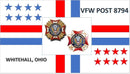 3x5 ft VFW Post 8794 Whitehall, Ohio Flag - Flagladyusa