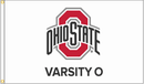 3x5 ft White Varsity O Flag - Flagladyusa