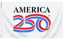 3x5 Poly Cotton America 250 White Flag Printed - Flagladyusa