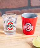 4 - Piece Ceramic and Glass 2 oz Cup Set - Flagladyusa