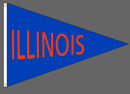 40x60 in Illinois Big 10 Pennant - Flagladyusa