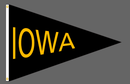 40x60 in Iowa Big 10 Pennant - Flagladyusa