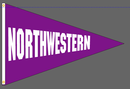 40x60 in Northwestern Big 10 Pennant - Flagladyusa