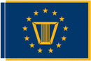 4x6 ft Defense Logistics Agency Flag w/fringe - Flagladyusa