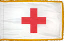 4x6 ft Sewn American Red Cross Flag w/Fringe - Flagladyusa