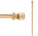 5 ft Wooden Banner Pole with Ball Top - Flagladyusa