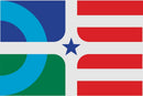 5x8 ft Confluence Ohio Flag - Flagladyusa