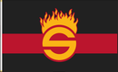 5x8 ft Sutphen Corporation Thin Red Line Flag - Flagladyusa