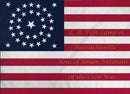 72x78 in Thirty - Four Star L.A. Tifft Camp Flag w/sleeve - Flagladyusa