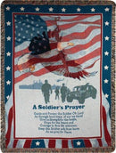 A Soldiers Prayer Tapestry Throw - Flagladyusa