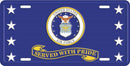 Air Force License Plate - Flagladyusa