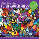 All the Butterflies 500 Piece Jigsaw Puzzle - Flagladyusa