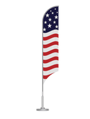 American Flag Feather Flag Kit - Flagladyusa