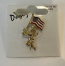 Angel w/ US Flag Pin - Flagladyusa