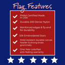 Annin Nyl - Glo Nylon American Flag - Flagladyusa