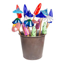 Art Glass Mushroom Garden Stake (3 sizes) - Flagladyusa
